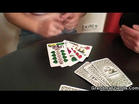 She loses in poker and takes two dicks at once