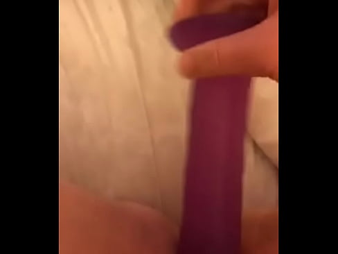 Masturbating pussy with dildo and squirting