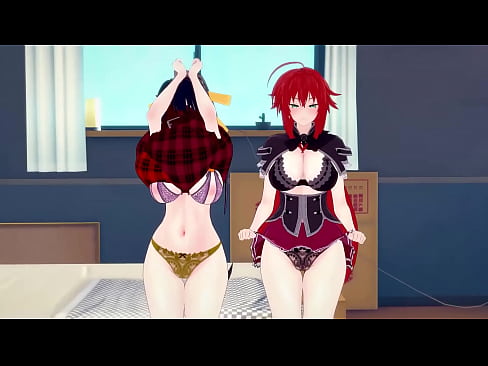 Rias Gremory and Akeno asking me something | HS DXD NTR Madness 2 | Watch Full 1hr Movie on Sheer & PTRN: Fantasyking3