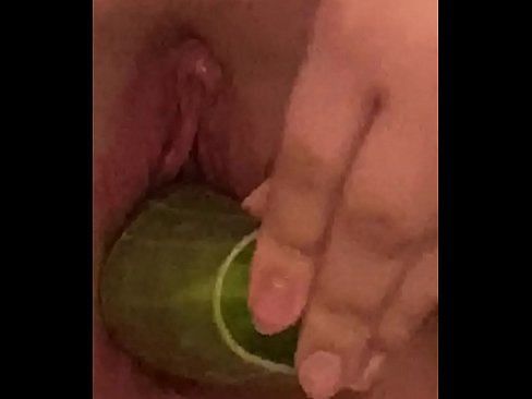 A Cucumber Will Do for Dick Hungry Girl