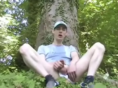 Biking ( dildo  suck  piss  jackoff with cum) in the Woods