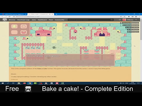 Bake a cake! ( itchio  Free)  Adventure  Browser game