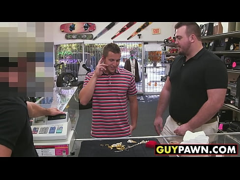 Straight dude ass fucked in pawn shop