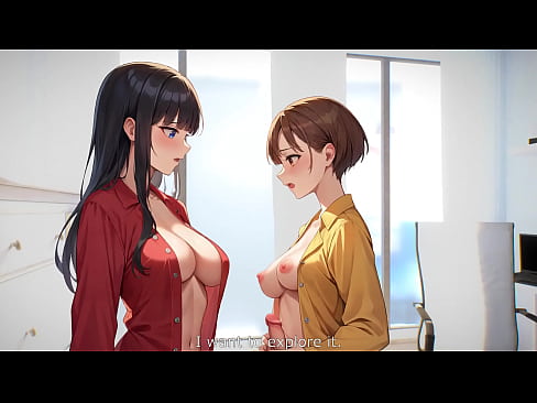 Older bigtits sexy stepsister with young stepsister exploring big hard secret in panties when mom is out (Hentai/Animated/Futanari)