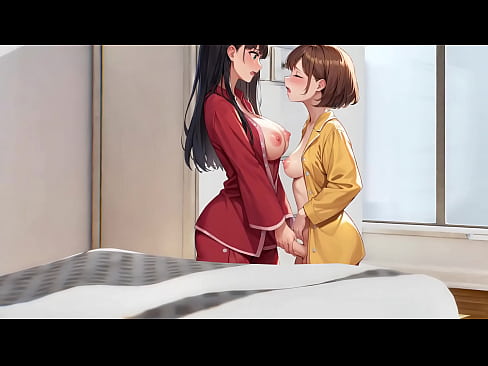 Older bigtits sexy stepsister with young stepsister exploring big hard secret in panties when mom is out (Hentai/Animated/Futanari)