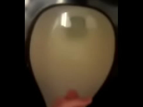 Cumshot into the toilet