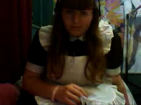 chub maid outfit from BBWCurvy.com strips and bates