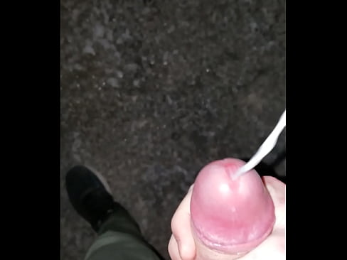 Soloboy masturbate and cum outdoor