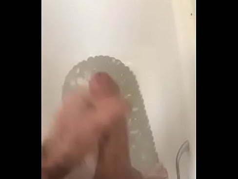 Masturbating cumming in shower