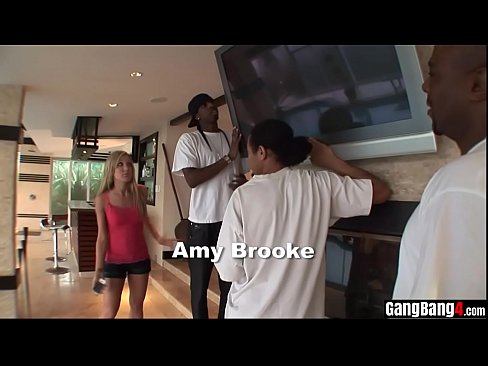 Teen housewife pays with pussy to big black cocked gang