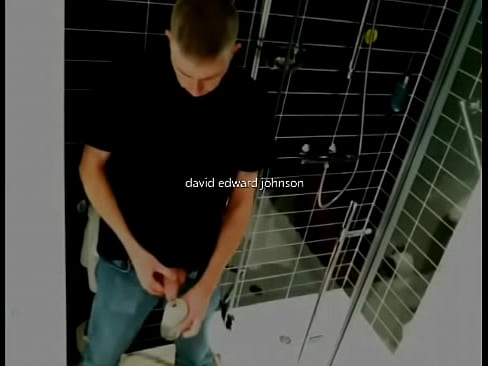 David Edward Johnson pisses in a cup and drinks his pee on camera in his bathroom