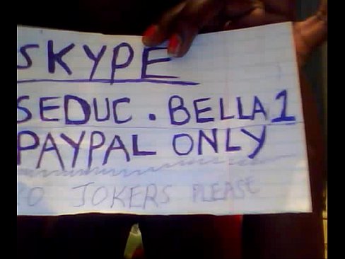 Kenyan shows boobs on webcam with skype acc