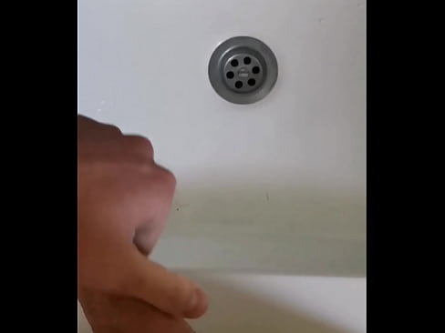 Cumming in sink after 15 days