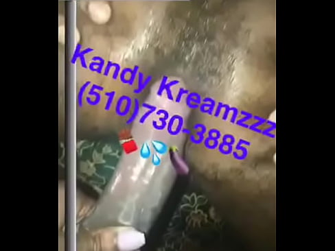 KandyKreamzzz opening black hairy ass