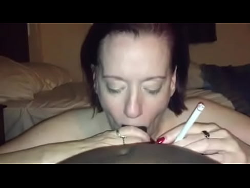 White Mature Smoking And Sucking BBC!