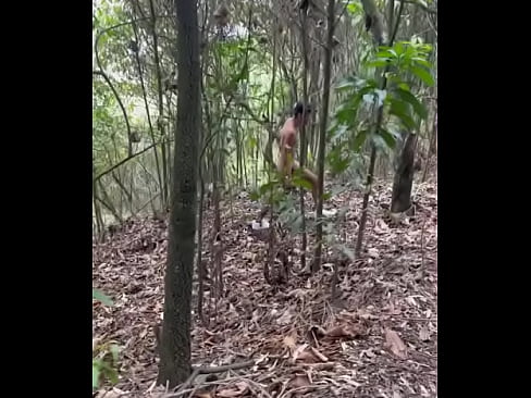 desnudo haciendo ejercicio en lugar publico