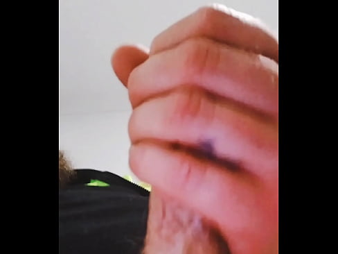 Hung male Aussie stroking dick