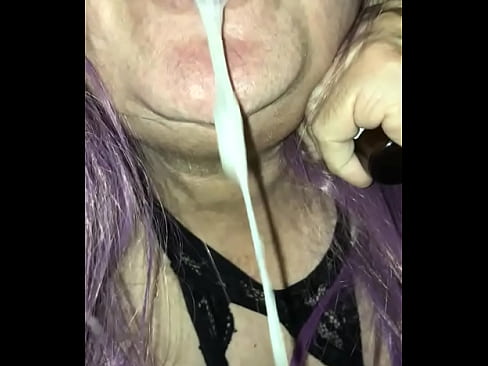 Trans Get a Load of Sperm in Her Mouth