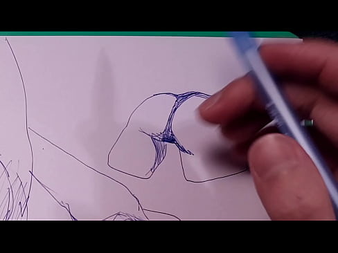 How to sketch with a ballpoint pen , erotic art