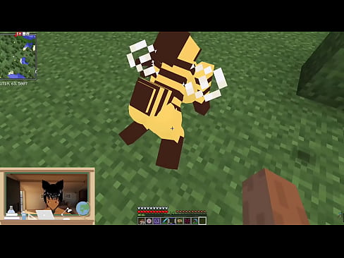 Minecraft |Sex mod| Using Bee as an Onahole and fucking her in the pussy