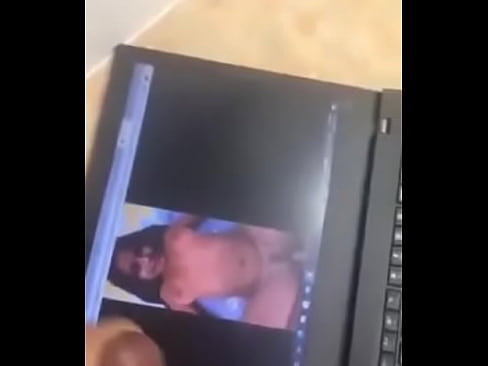 Man moans and helplessly shoots huge load of cum on laptop screen after seeing nell nizam's fat tits bounce