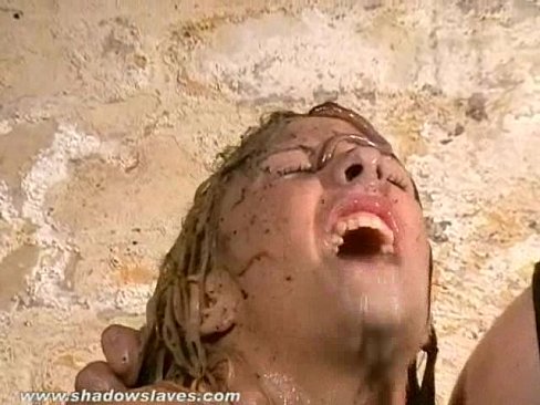 Filthy slaves messy humiliation and dirty bdsm of foul food subbie Crystel