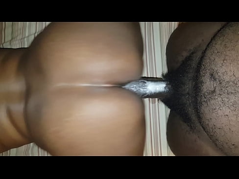 Horny Ebony creaming on dick