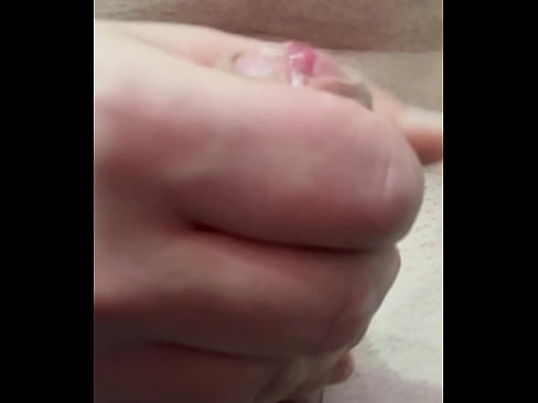 Hard dick with precum and cumshot