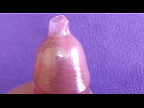 Ejaculation condom masturbation