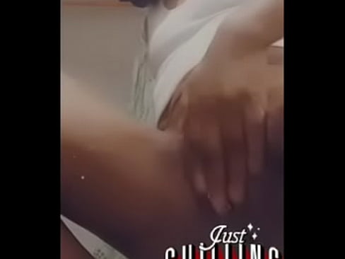 Redbone teen rubbing pussy until she cum