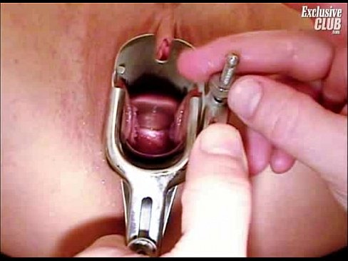 Marie pussy exam with gyno tools at clinic