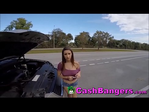 Stranded Horny Big Boobs Teenager Takes Money For Sexual Favors