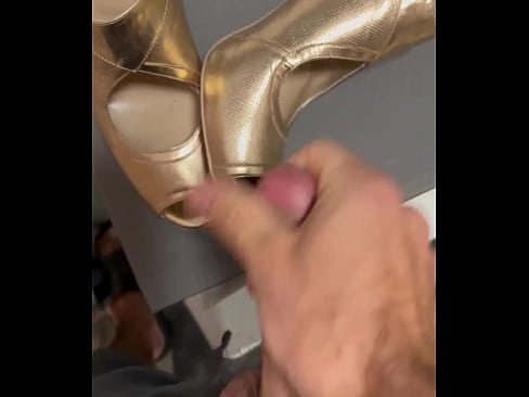 Flash cum on wife shoes found in the basement