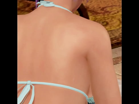 Ayane from DOAX3 begs for a huge creampie