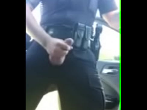 Cop Masturbating outdoors