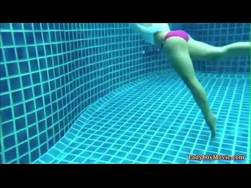 Thai Ladyboy Nueng Underwater Outdoor