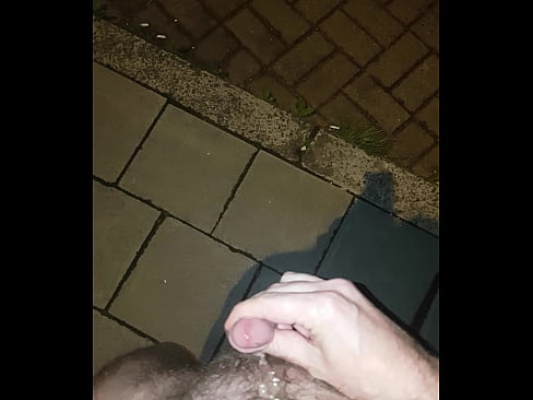 Pissing on self in the street.