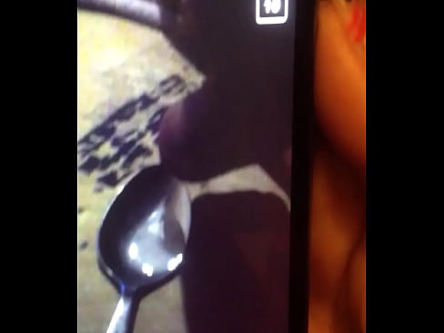 sam murray cums on a spoon and slurps it up