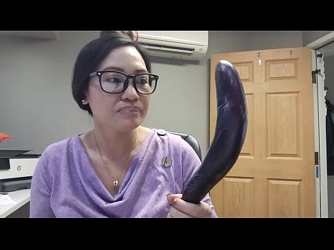 Sucking egg plant and cucumber asmr