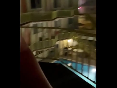 Public Getting sucked and fucked on the balcony