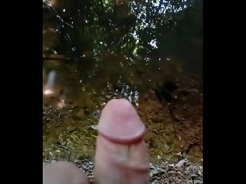 Soloboy cums in nature