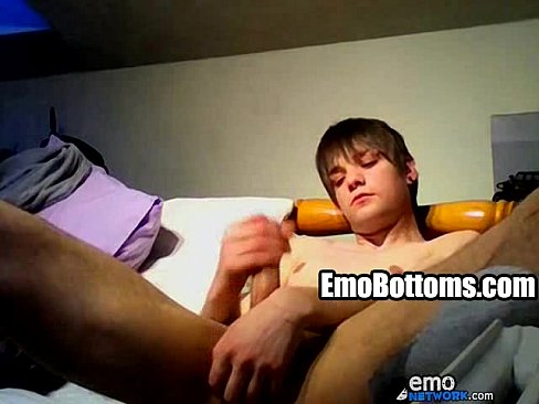 This hot punk twink is masturbating while alone