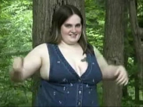 Fatty Masturbating Outdoors