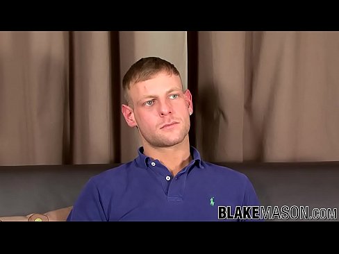 Interview turns into solo jerking off