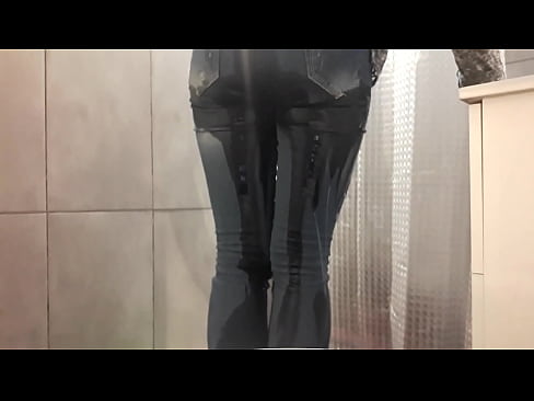 Desperate Pee in My Jeans and Pink High Heels