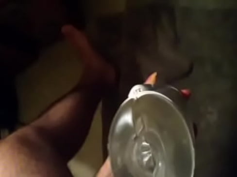 uncut penis doing tenga flip