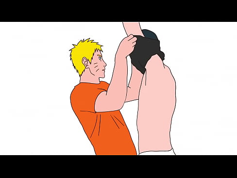 Sasuke le come el culo a Naruto después de desnudarse