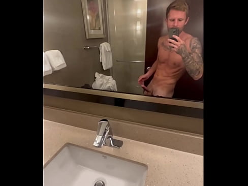 blonde natural fit baited shows his dick