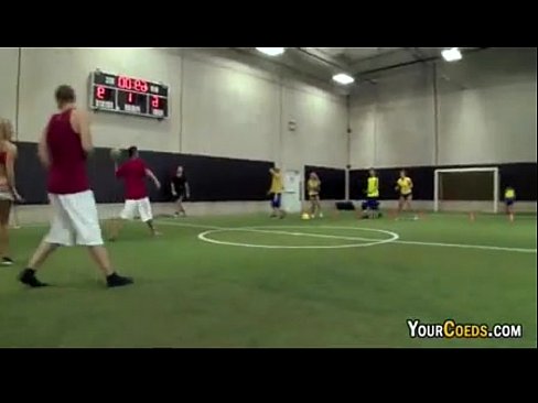 Coed Strip Dodgeball At University Gymnasium