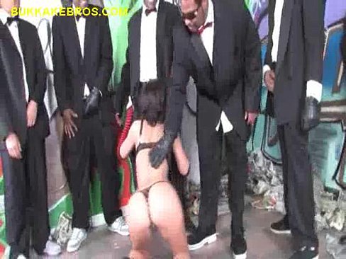 Brunette Entertains Black Men Group